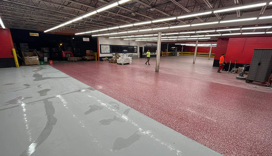 commercial concrete polishing services